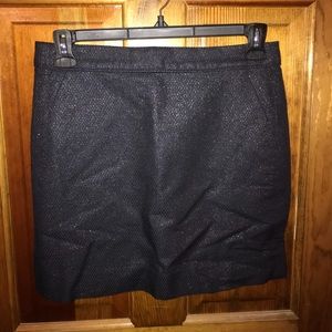 NWT NEVER WORN J.Crew Factory Metallic Navy Skirt